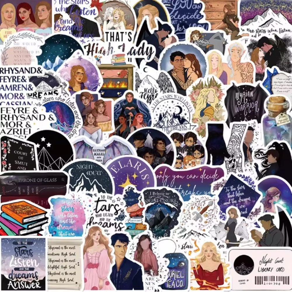 Acotar Themed Sticker Pack about 60 pieces